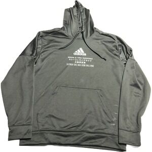 Adidas Climawarm Jacket Adult L Black Hoodie Pullover Three Stripe Athletic